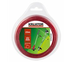 KREATOR KRTGTR2025 / Schnur für Rasenmäher / rund / Durchmesser 2 mm / Länge 25 m