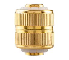 Neo Tools 15-736 Gold / Kupplung zur festen Verbindung von Schläuchen / Material Messing / 1/2"