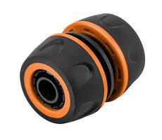 Neo Tools 15-742 orange-schwarz / Kupplung zur festen Verbindung von Schläuchen / Material Kunststoff / 1/2"