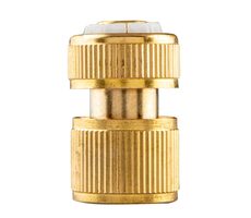 Neo Tools 15-731 Gold / Schnellkupplung mit STOP-Funktion / Material Messing / 1/2"