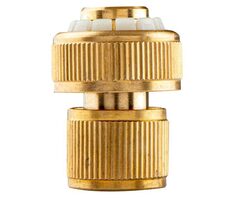 Neo Tools 15-733 Gold / Schnellkupplung mit STOP-Funktion / Material Messing / 3/4"