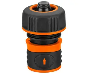 Neo Tools 15-723 orange-schwarz / Schnellkupplung mit STOP-Funktion / Material Kunststoff / 3/4"
