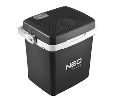 Neo Tools 63-152 / Reisekühlschrank 2 in 1 (Kühlen und Heizen) / 26 Liter / 230V und 12V (für Zigarettenanzünder im Auto)