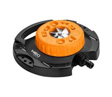Neo Tools 15-780 orange-schwarz / Rotationssprüher / 9 Sprühfunktionen / für eine Fläche von 35 bis 95m2 / 1/2" und 3/4"