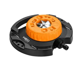 Neo Tools 15-780 orange-schwarz / Rotationssprüher / 9 Sprühfunktionen / für eine Fläche von 35 bis 95m2 / 1/2" und 3/4"