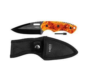 Neo Tools 63-109 / Überlebensmesser / Edelstahl / 20 mm / 9 mm / Feuerstein im Griff