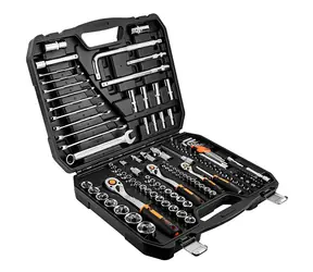 Neo Tools 10-070 / Steckschlüsselsatz / 126-teilig / Chrom-Vanadium-Stahl