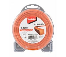 Makita E-02808 Quadratischer Nylonfaden 2,4mm 15m orange
