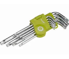 Extol-CRAFT Winkelschlüssel-Satz TORX T10-50 9-tlg