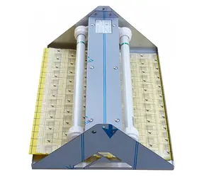 ORNO Elektrischer Insekten- und Mückenfänger Silber / 230 V / bis 80 m2 / 2x15W / Format1 / IP65 / mit Klebefläche