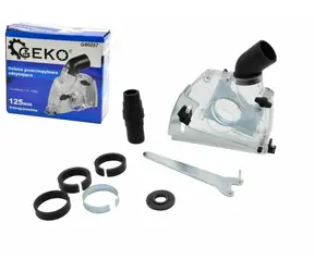 GEKO Saugdeckel transparent 125mm für Winkelschleifer 115-125mm 