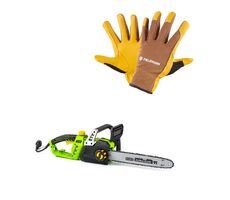 Fieldmann FZP 2025-E + FZO 7011 / Elektrokettensäge + Handschuhe / 2400W / 16"/405?mm