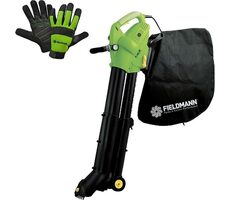 Fieldmann SET FZF 4050 + FZO 6011 / Gartenstaubsauger 3 in 1 + Handschuhe / 3000W / 16 m3/min / 300 km/h / 45 l