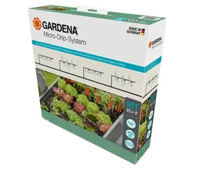 Gardena 13455-20 Micro-Drip-System Hochbeet/Blumenbeet Starter Set (35 Pflanzen)
