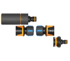 Fiskars 1027091 Comfort Easy Bewässerungsset / Düse | Kupplung | Schnellkupplung | STOP-Schnellkupplung