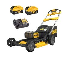 DeWalt DCMWSP156W2 / Akku-Rasenmäher mit Antrieb / 2x18V / Schnittbreite: 53 cm / bis zu 1340 m2 / 67 l Korb / 2x 8,0 Ah