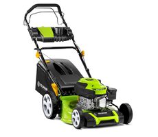 Fieldmann FZR 4611-144B / Benzin-Rasenmäher mit Antrieb / OHV RATO 144cc 2,5 kW / Schnittbreite 46 cm / Fangkorb 65 l / bis 1000 m2