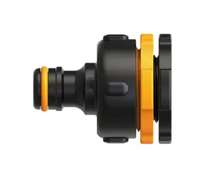 Fiskars 1027051 Comfort Multi-Schnellanschlussschlauch zum Wasserhahn, 1/2" & 3/4" & 1"