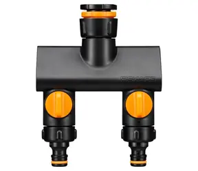 Fiskars 1070577 Komfort-Zweiwege-Wasserhahnventil / EIN / AUS