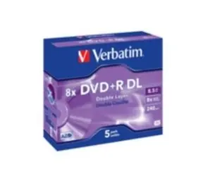 Verbatim 5 Stück DVD+ R DL 8,5 GB 8x / JewelCase
