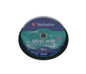 Verbatim 10 Stück DVD-RW 4,7 GB 4X / Spindel