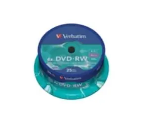 Verbatim 25 Stück DVD-RW 4,7 GB 4X / Spindel