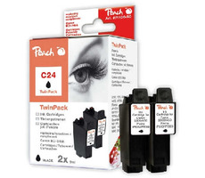 Peach BCI-24 Alternativkartusche / TwinPack / schwarz