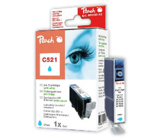 Peach -kompatible Patrone Canon CLI-521C, Cyan, 10 ml