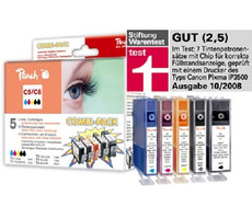 Peach -kompatible Patrone Canon PGI-5 / CLI-8 MultiPack, 2xSchwarz, Cyan, Magenta, Gelb, 26 ml, 4x14 ml