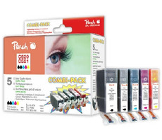 Peach -kompatible Patrone Canon PGI-520/CLI-521 MultiPack, 2xSchwarz, Cyan, Magenta, Gelb, 19ml, 4x10ml