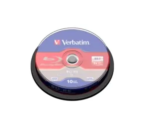 Verbatim 10 Stück Blu-Ray BD-RE 25GB 2× / Spindel