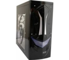 Acutake ACU-JEDI Gehäuse / ohne Netzteil / ATX / transparente Seite / schwarz