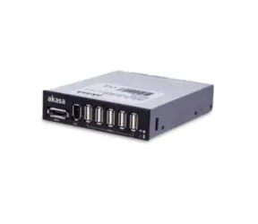 Akasa AK-ICR-08 interner USB-HUB/Panel für 3,5-Zoll-Schacht