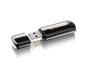 Transcend JetFlash 350 4GB schwarz / Flash Disk / USB 2.0
