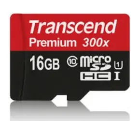 Transcend Micro SDHC 16 GB (UHS-1) / Micro SDHC / 16 GB / Klasse 10 UHS-1