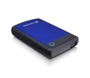 Transcend StoreJet 25H3 1 TB externe Festplatte / 5400 U/min. / 2,5" / USB 3.0 / stoßfest / blau
