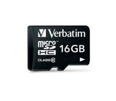 Verbatim MicroSDHC 16 GB Speicherkarte (+ Adapter) / Klasse 10