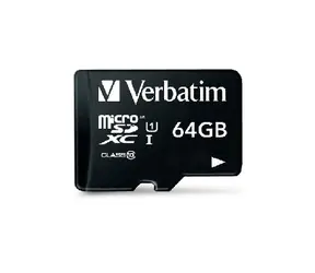 Verbatim MicroSDXC 64GB Speicherkarte mit Adapter/Klasse 10 