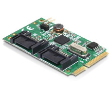 DeLock MiniPCIe I/O PCIe volle Größe / 2 x SATA 6 Gb/s