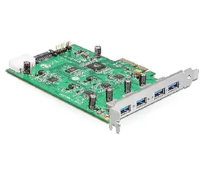 DeLock PCI Express Karte / 4 x USB 3.0 / Dual Channel