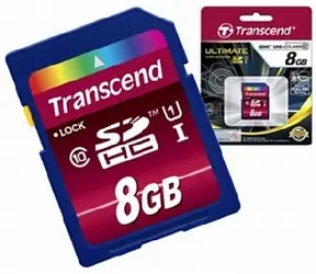 Transcend SDHC-Karte 8 GB Klasse 10 UHS-I