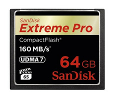 SanDisk Compact Flash Extreme 64 GB / Geschwindigkeit bis zu 160 MB/s