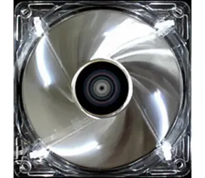 AeroCool LED-Lüfter mit silberner Beleuchtung (80 mm) / 80 mm / Lüfter