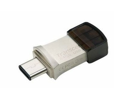 Transcend JetFlash 890S 64GB Silber / Flash Disk / USB 3.2 Gen 1 - (USB-C 3.0)