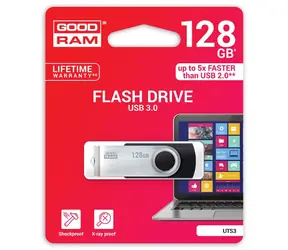 Goodram UTS3 128GB schwarz / Flash-Laufwerk / USB 3.0 / Lesen: 60MBs / Schreiben: 20MBs