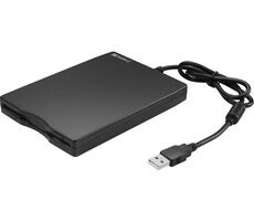 Sandberg Externes USB-Mini-Diskettenlaufwerk für 3,5-Zoll-Disketten / USB 2.0