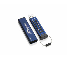 iStorage datAshur Pro 64 GB / USB 3.0 / Lesen: 116 MB/s / Schreiben: 43 MB/s / 256-Bit-Hardware / PIN 
