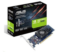 Asus GT1030-2G-BRK / 1228 MHz / 2 GB GDDR5 6 GHz / 64-Bit / DP + HDMI / Low Profile / 30 W