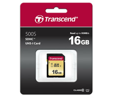 Transcend 500S SDHC 16 GB / UHS-I / U1 / R: 95 MB / W: 60 MB