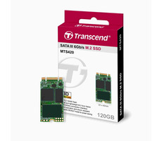 Transcend Industrial MTS420 120 GB / SSD / M.2 2242 / SATA III / R: 560 MB / W: 500 MB / TLC / 3 Jahre